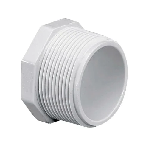 pvc low pressure thread plug 1” white