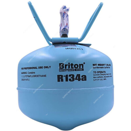 Briton Refrigerant Gas, BR-R134AM, 3 Kg, Light Blue - Image 3